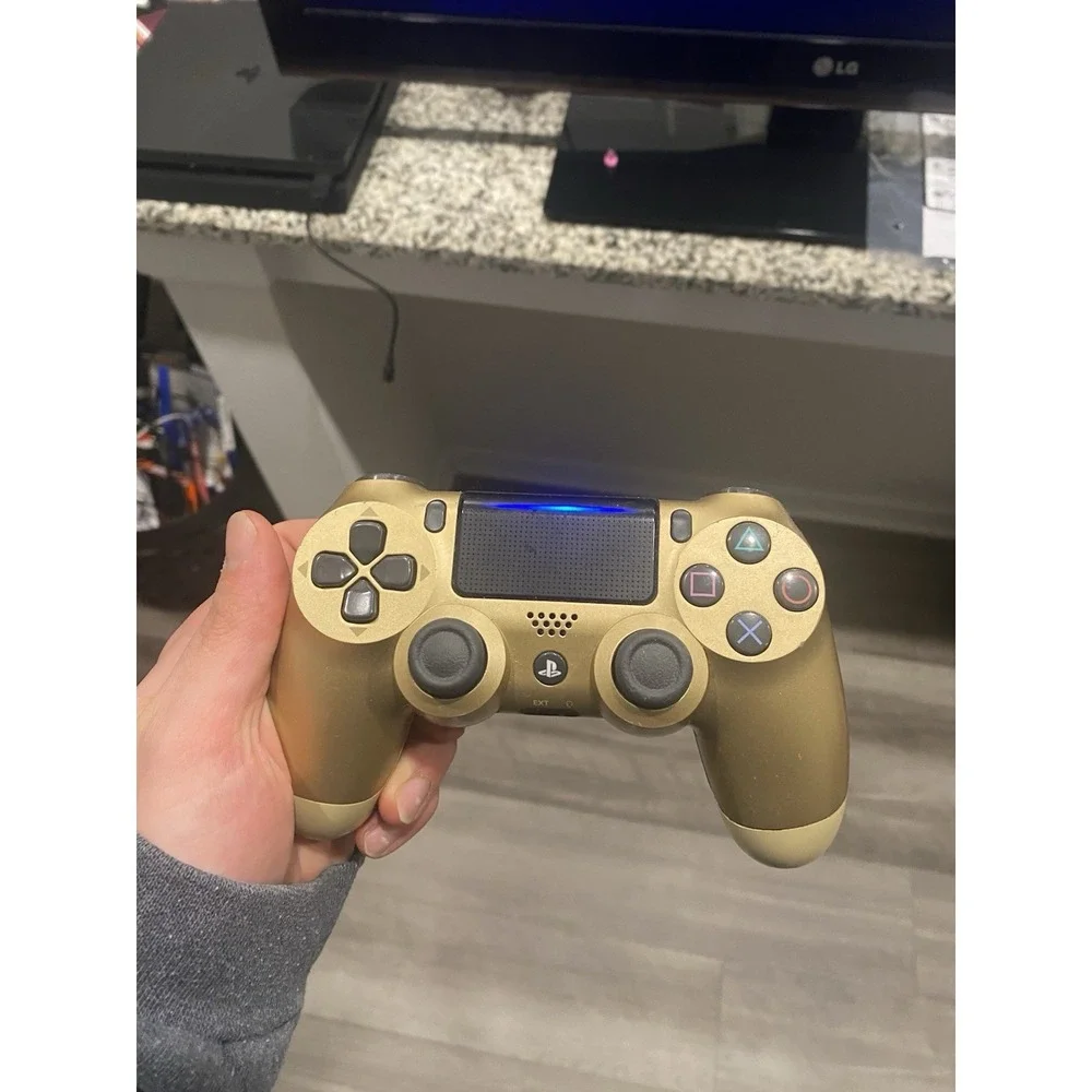 Sony PlayStation 4 Slim 500GB Console CUH-2215A Tested W/ Gold Controller/Games